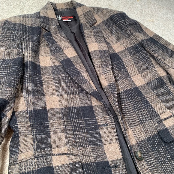 London Fog Plaid Blazer - Picture 2 of 12